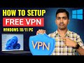 How To Add FREE VPN On Windows | Laptop me vpn kaise lagaye | PC VPN
