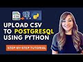 Upload CSV to PostgreSQL Using Python | Insert Data Into a Table (Beginner Tutorial)