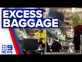 Baggage handlers fired after filmed tossing luggage | 9 News Australia