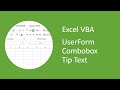 Excel VBA UserForm Combobox Tip Text (ControlTipText)