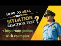 Situation Reaction Test (SRT) | Best way to solve SRT in SSB with Solution !