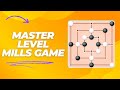 Master-Level Mills Game Gameplay | Deep Strategy \u0026 Calm Control | Nine Men’s Morris
