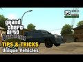 GTA San Andreas - Tips \u0026 Tricks - Unique Vehicles