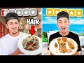 Eating ONLY 1 Star VS 5 Star Food - Budget Challenge