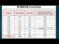 Excel में #value त्रुटि और #div/0 त्रुटि के लिए IFERROR फ़ंक्शन