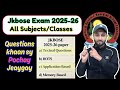 JKBOSE Exam 2025-26 : Questions khaan sy Pochay Jaeygay ?? - Textual , HOTS, Application Based ??