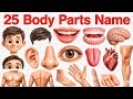 25 Body Parts Name English and Hindi | Names of body parts | Learn Body Parts for Kids 👶 | 25 Body