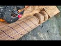 How to carve rope moulding on turning pole.