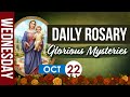 Daily Rosary Today, Wednesday Oct 22 2025 | Glorious Mysteries | Holy Rosary Prayer | Virtual Rosary