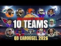 10 NFL Teams Getting a NEW Quarterback in 2026 Offseason (QB Carousel Predictions)