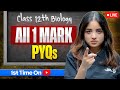 Class 12 Biology 1 Mark PYQs | Previous Year MCQs | 12th Board Exam Important Questions 2026