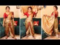 How To Wear Nauvari Saree | Dhoti Style Saree draping| Maharashtrian Saree Draping| Silk Saree