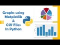 python matplotlib graphs using csv files, bar, pie, line graph