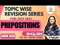 JKSSB ENGLISH -  PREPOSITIONS II TOPIC WISE REVISION SERIES 2026 #jkssb