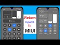 How to Return HyperOS to MIUI Control Centre on Xiaomi Redmi Phone