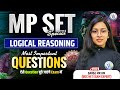 MP SET Logical Reasoning | Most Important Questions | Vision JRF | By Saroj Ma’am