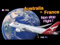 17 hour Non stop Flight ! 🇦🇺 Perth to Paris CDG 🇫🇷 Inaugural Qantas Boeing 787 [FULL FLIGHT REPORT]