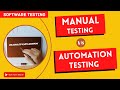 QA manual testing tutorial for beginners | difference between manual testing and automation testing