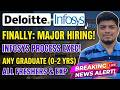 😎Deloitte Finally Any Grads Hiring | Infosys Process Executive Hiring | Off Campus Drive 2026-2020