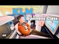 KLM 787-10 Business Class Review | Crown Lounge 52, Delft Blue Houses \u0026 Fine Dining on a 10hr Flight