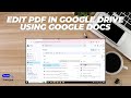 How to Edit a PDF in Google Drive Using Google Docs