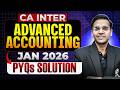 CA Inter Advanced Accounting Jan 2026 Paper Solution By CA Nitin Goel Sir🔥