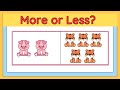 MORE OR LESS | More Or Less kindergarten Math | More or Less for Class 1 | Maths More and Less|Maths