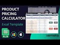 Product Pricing Calculator Excel Template | Calculate your Final Sales Price!