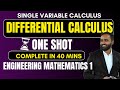 Single Variable Calculus|Differential Calculus|ONE SHOT|PRADEEP GIRI SIR