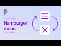 Hamburger Menu Animation in Figma