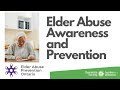 Introduction to Elder Abuse Awareness and Prevention