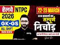 RRB NTPC Exam Analysis Today | NTPC GK GS Important Question 2026 | NTPC GK GS Analysis Sahil Sir