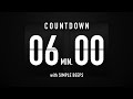 6 Minute Countdown Timer 🕙 Flip Clock with Simple Beeps 🔊🖤