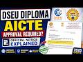 AICTE Clarification on DSEU Diploma Programs | Is Approval Mandatory? Full Explanation (2026)