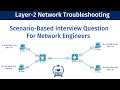 Layer 2 Network Troubleshooting | Scenario-Based Interview Question #ccna #ccnp