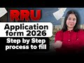 RRU RCET 2026 Step by Step Form Filling Process I Forensic Science I Diksha Sharma