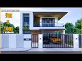 House Design | Modern House | 9m x 10m with 4 Bedroom