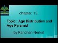 12th Biology chapter. 13...Topic - Age distribution and Age Pyramid