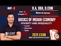 Poverty and Inequality in India | Causes, Types, Measures | BBA B.Com BA 2nd Sem | PRSU