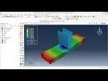 Abaqus Tutorial Videos - Contact Analysis of Hollow Block in Abaqus 6.14