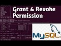Show, Grant and Revoke Access in MySql Server  Part #3 | MySQL command line tutorial in Hindi