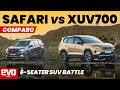 Tata Safari vs Mahindra XUV700 | FWD vs AWD | 6-seater SUV comparo | evo India