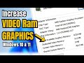 Increase VIDEO RAM GRAPHICS Without Any Software | BOOST FPS | INCREASE PC PERFORMANCE (2025)