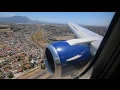 Gorgeous Approach!! Turbulent Landing Cape Town on British Airways Boeing 737-400