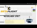 Betaflight 4.5 motors wont spin. Try this!!!