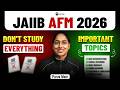 JAIIB AFM Important Topics for May 2026 | Module-Wise High-Weightage Areas