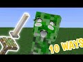 10 Ways to torture a creeper in Minecraft