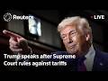 LIVE: Trump speaks after Supreme Court rules against his tariffs