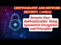 Remote User Authentication: Principles \u0026 Techniques | Cryptography- #21is71 #cryptography #vtupadhai