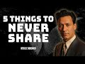Neville Goddard - If You Are God's Chosen Ones, Never Reveal These 5 Things To Anyone